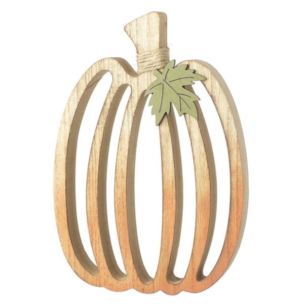 Wooden Cut Out Pumpkin